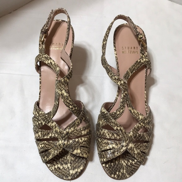 Stuart Weitzman snake embossed heels. NWOT - Picture 1 of 6
